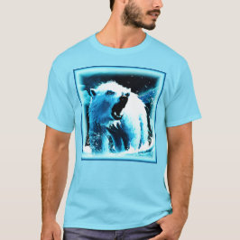 "Angry Polar Beer" Cute Painting. Bestel nu T-shirt