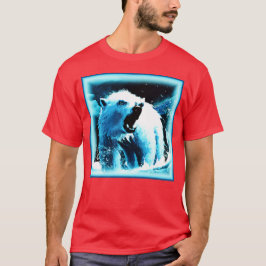 "Angry Polar Beer" Cute Painting. Bestel nu T-shirt