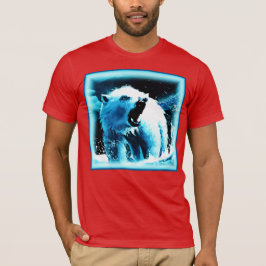 "Angry Polar Beer" Cute Painting. Bestel nu T-shirt