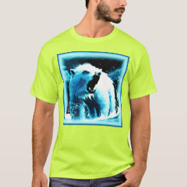 "Angry Polar Beer" Cute Painting. Bestel nu T-shirt