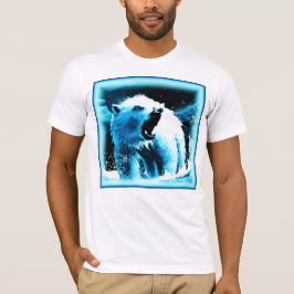 "Angry Polar Beer" Cute Painting. Bestel nu T-shirt