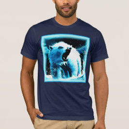 "Angry Polar Beer" Cute Painting. Bestel nu T-shirt