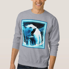 "Angry Polar Beer" Cute Painting. Bestel nu Trui
