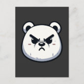 Angry Polar Beer Design Briefkaart (Voorkant)