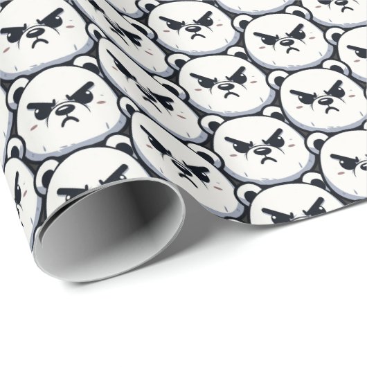 Angry Polar Beer Design Cadeaupapier (Rol Hoek)