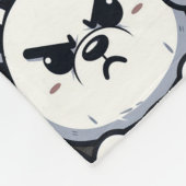 Angry Polar Beer Design Fleece Deken (Hoek)