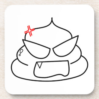 Angry Poop - Brootsch de PooPoo Bier Onderzetter