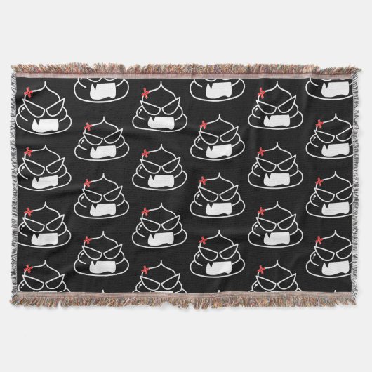 Angry Poop - Brootsch de PooPoo Deken (Voorkant)