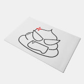 Angry Poop - Brootsch de PooPoo Deurmat (Schuin)