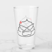 Angry Poop - Brootsch de PooPoo Glas (Achterkant)