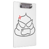Angry Poop - Brootsch de PooPoo Klembord (Rechts)