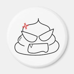 Angry Poop - Brootsch de PooPoo Magneet