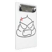 Angry Poop - Brootsch de PooPoo Mini Klembord (Schuin)