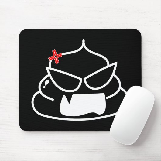 Angry Poop - Brootsch de PooPoo Muismat (Met muis)