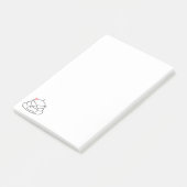 Angry Poop - Brootsch de PooPoo Post-it® Notes (Schuin)