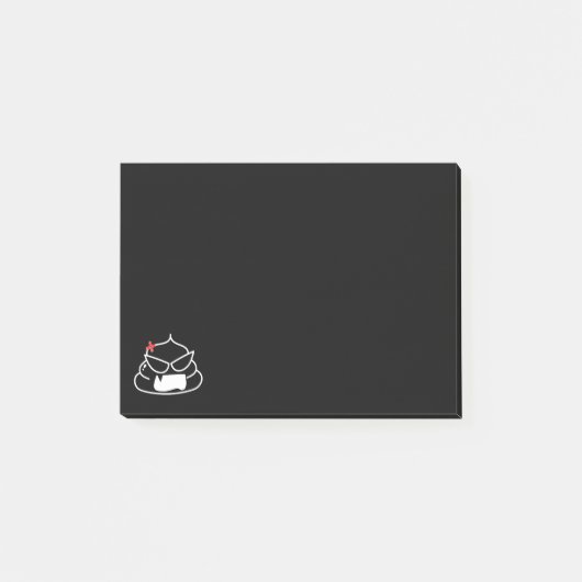 Angry Poop - Brootsch de PooPoo Post-it® Notes (Voorkant)