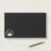 Angry Poop - Brootsch de PooPoo Post-it® Notes (Op bureau)