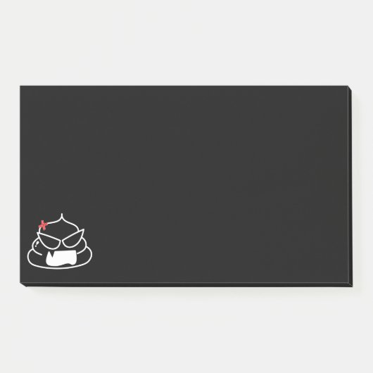 Angry Poop - Brootsch de PooPoo Post-it® Notes (Voorkant)