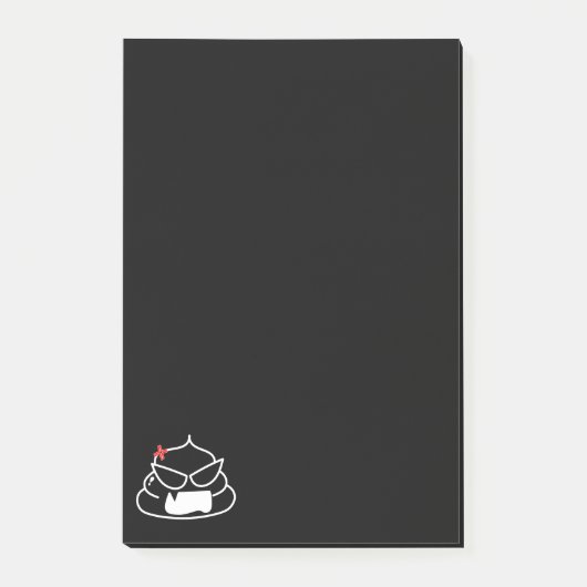 Angry Poop - Brootsch de PooPoo Post-it® Notes (Voorkant)