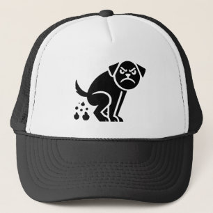 Angry Pooping Dog Trucker Pet