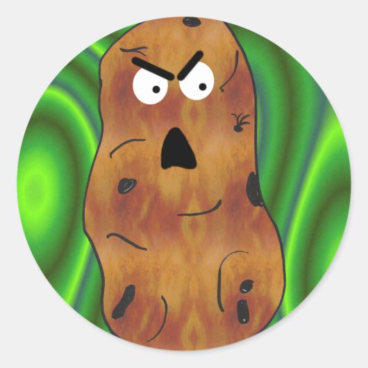 Angry Potato Sticker w/o tekst (Voorkant)