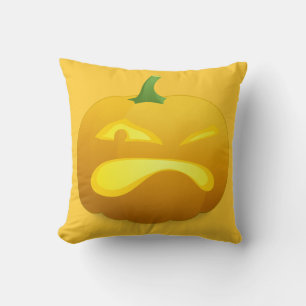 Angry Pumpkin Yellow Sierkussen