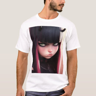 Angry Punk Rocker Meisje T-shirt