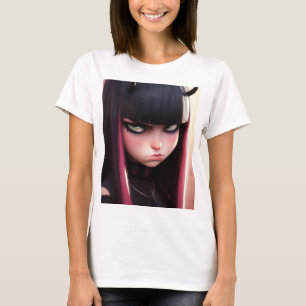 Angry Punk Rocker Meisje T-shirt