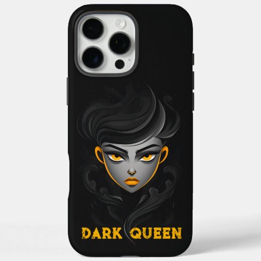 Angry Queen Black Case-Mate iPhone Case (Achterkant)