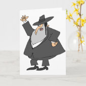 Angry Rabbi Wenskaarten Kaart (Gele Bloem)