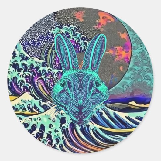 Angry Rabbit Sticker (Voorkant)
