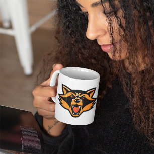 Angry Raccoon Face Coffee Mok