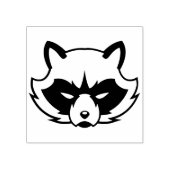 Angry Raccoon Logo Rubberstempel (Afrduk)