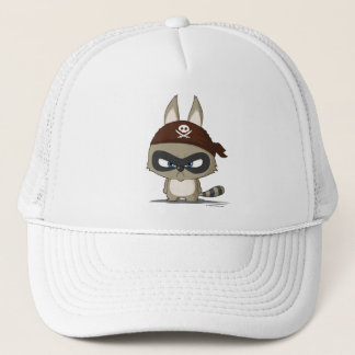 Angry raccoon pet schattige cartoon grappig pet