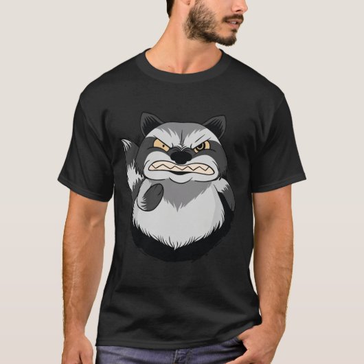 Angry Raccoon T-shirt (Voorkant)