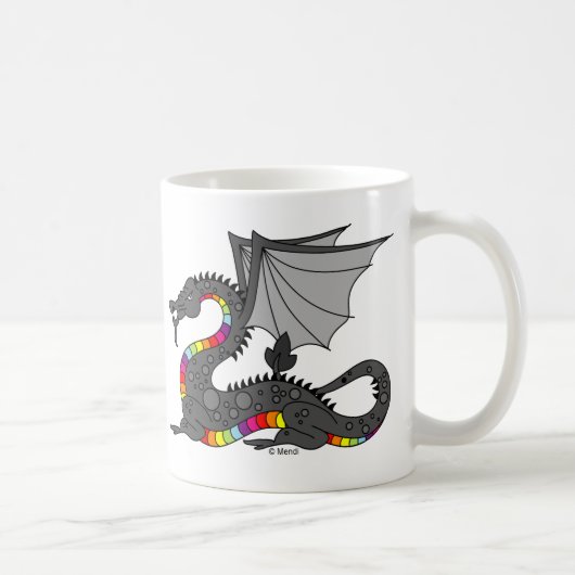 Angry Rainbow Dragon Koffiemok (Rechts)