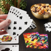 Angry Rainbow Unicorn Pokerkaarten (Insitu)