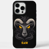 Angry Ram Black Case-Mate iPhone Case (Achterkant)