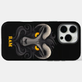 Angry Ram Black Case-Mate iPhone Case (Achterkant (horizontaal))