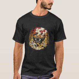 Angry Ramen Bowl Japanse Yokai Art T-shirt