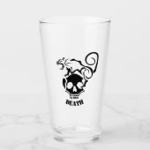 Angry Rat op een boze schedel Glas (Voorkant)