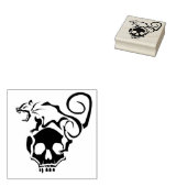 Angry Rat op een boze schedel Rubberstempel (Gestempeld)