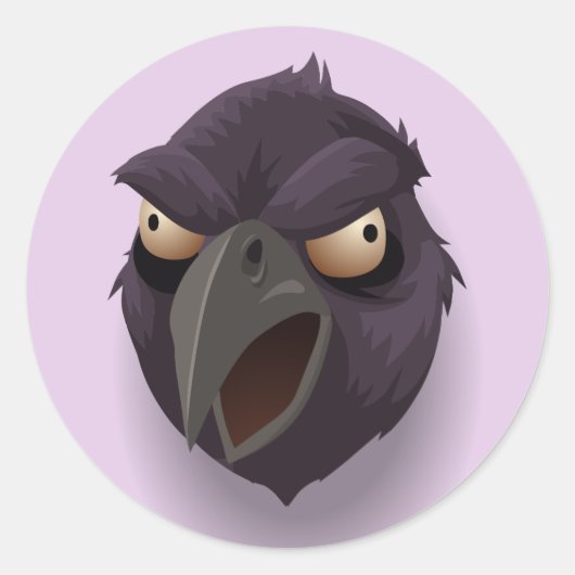 Angry Raven stickers (Voorkant)