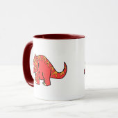 Angry Red Triceratops - Dinosaur-gifts.com Mok (Voorkant links)