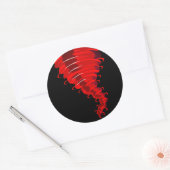 Angry Red Twister Tornado Stickers (Envelop)