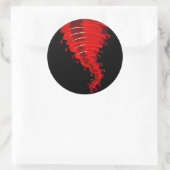Angry Red Twister Tornado Stickers (Tas)