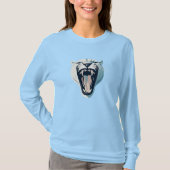 Angry Roaring Tiger Face Design T-shirt (Voorkant)