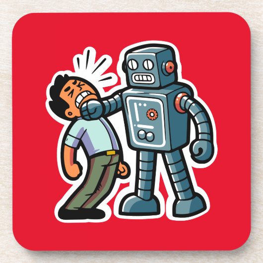 Angry Robot Bier Onderzetter (Voorkant)