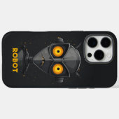 Angry Robot Black Case-Mate iPhone Case (Achterkant (horizontaal))