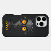 Angry Robot Black iPhone Hoesje (Achterkant horizontaal)